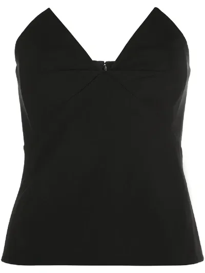 Cushnie Strapless Bustier Top In Black