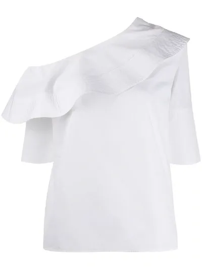 Victoria Victoria Beckham Off-the-shoulder Blouse In White