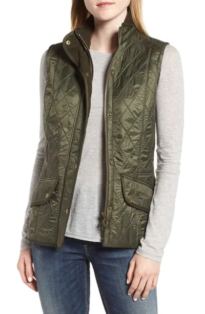 Barbour Core Essentials Otterburn Quilted Vest In Olive