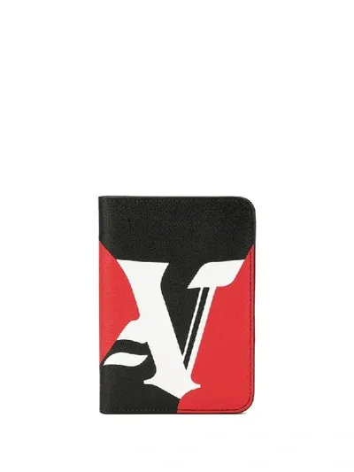 Ports V Printed Logo Wallet In Black