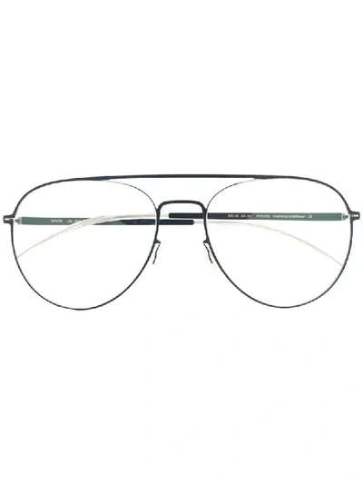 Mykita Eero Aviator-frame Glasses In Blue