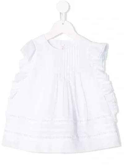 Il Gufo Kids' Frill-trim Blouse In White