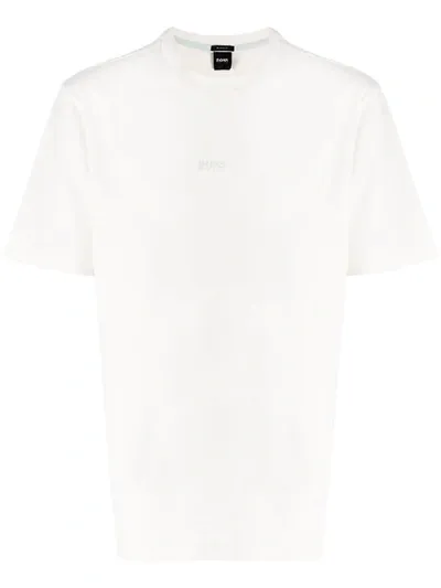 Hugo Boss Logo Print Relaxed-fit T-shirt In White