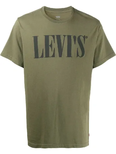 Levi's Signature Crew Neck T-shirt In Green