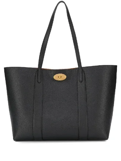 Mulberry Bayswater Twist-lock Fastening Tote In Black