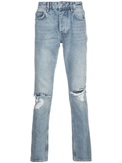 Ksubi Bullet Mid-rise Tapered Jeans In Blue