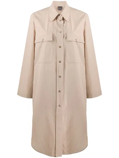 Lorena Antoniazzi Oversized Shirt Dress In Neutrals