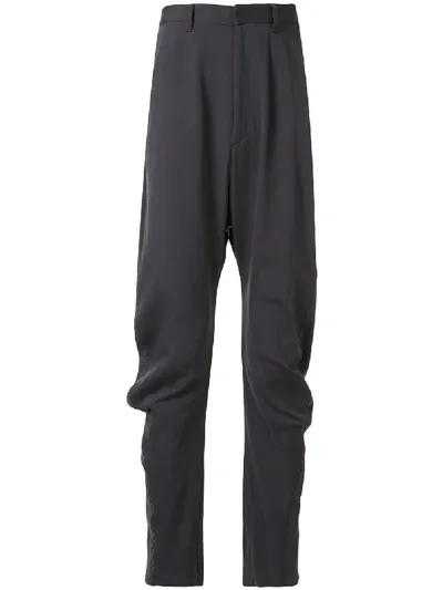 Julius Drop-crotch Tailored Trousers In Grey