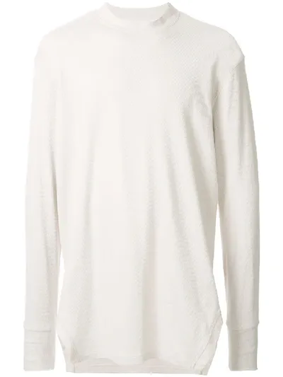 Julius Oversized Long-sleeve Top In White