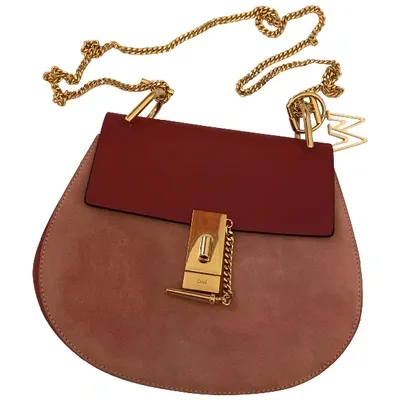 Pre-owned Chloé Drew Leather Handbag In Red