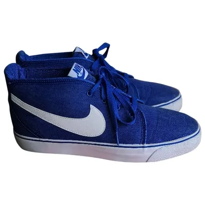 Pre-owned Nike Sb Stefan Janoski Cloth High Trainers In Blue