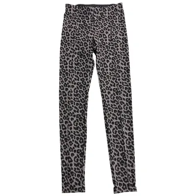 Pre-owned Kendall + Kylie Grey Polyester Trousers