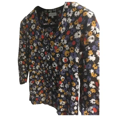 Pre-owned Claudie Pierlot Silk Blouse In Multicolour