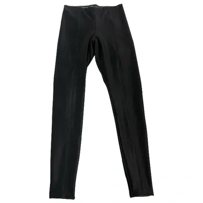 Pre-owned Kendall + Kylie Black Polyester Trousers