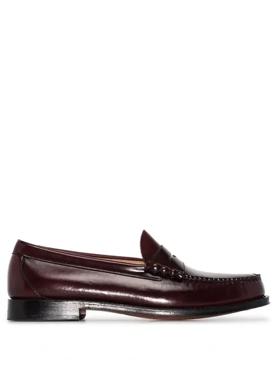 G.h. Bass & Co. Weejuns Larson Penny-slot Loafers In Burgundy