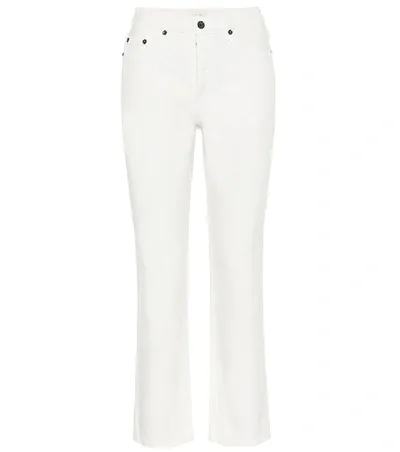 The Row Christie High-rise Straight-leg Jeans In White