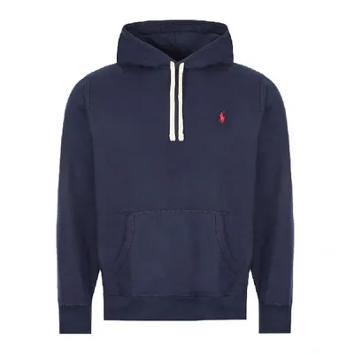 Ralph Lauren Embroidered Hoodie In Navy