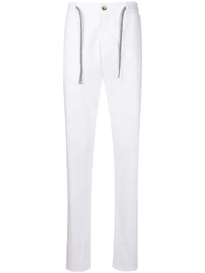 Canali Straight-fit Trousers In White