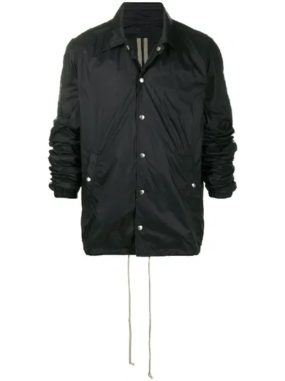 Rick Owens Drkshdw Snap-button Jacket In Black