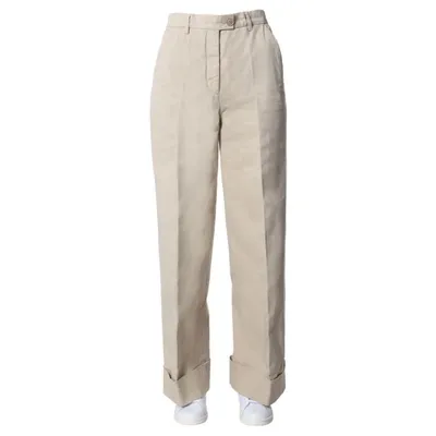 Aspesi Womens Beige Cotton Pants