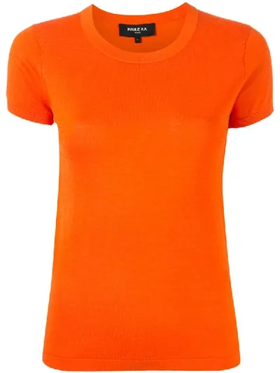 Paule Ka Gestricktes T-shirt In Orange