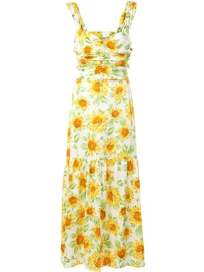 Bec & Bridge Francine Floral-print Midi Dress