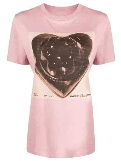 Coach Graphic Print T-shirt In Pink