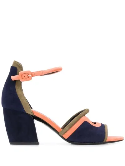 Pierre Hardy Block Heel Sandals In Blue