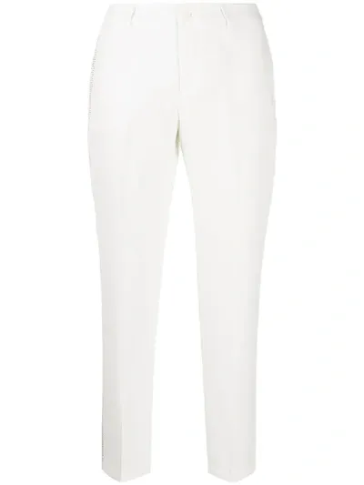 Liu •jo High-rise Tailored Trousers In White