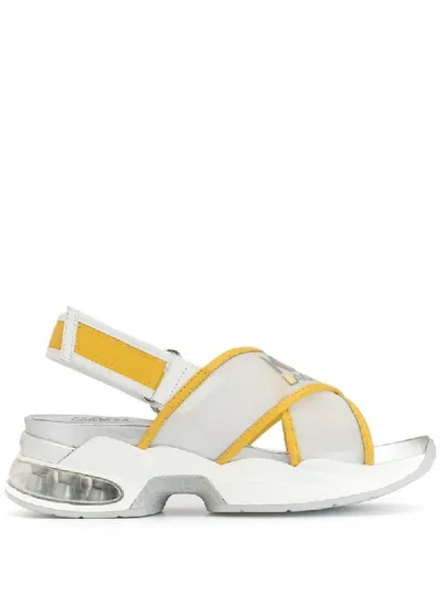 Karl Lagerfeld Ventura Haus Crisscross Strap Sneakers In Yellow