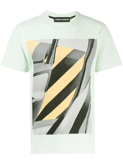 United Standard 'piotr' T-shirt Mit Grafischem Print In Green