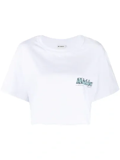 Misbhv Chest Logo T-shirt In White