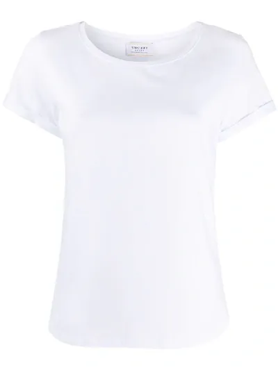 Snobby Sheep Turn-up Cuff T-shirt In White