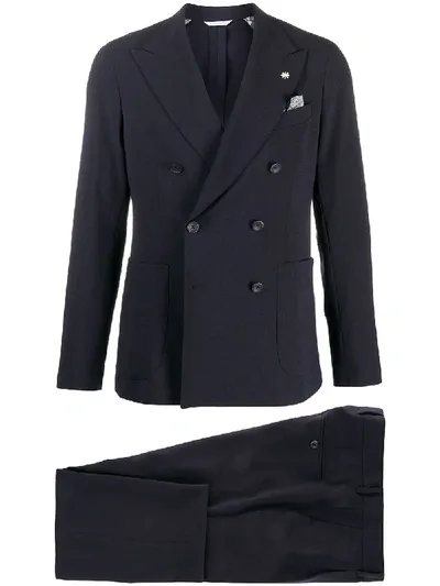 Manuel Ritz Two-piece Suit In Blue