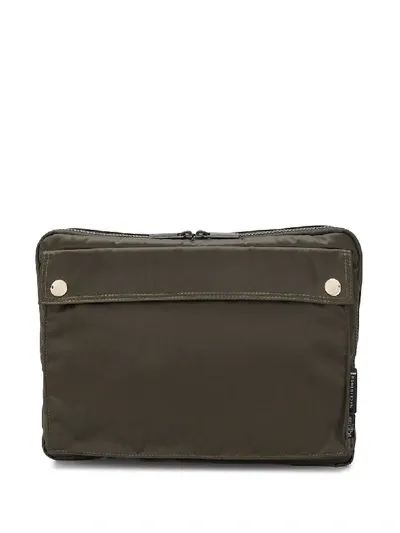 Porter-yoshida & Co X Porter Laptop Clutch In Olive