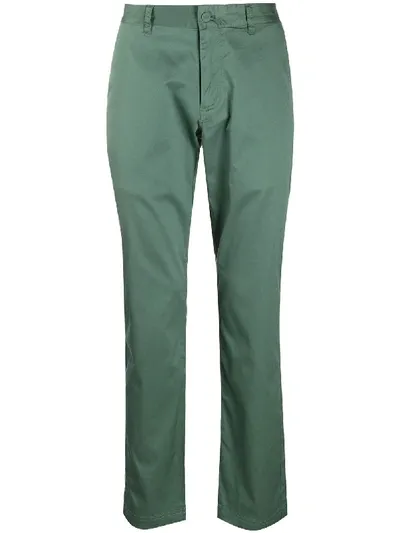 Ea7 Straight Leg Chinos In Green