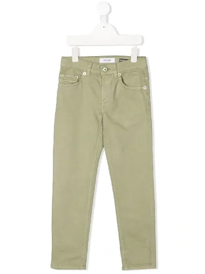 Dondup Kids' Gerade 'ritchie' Jeans In Green