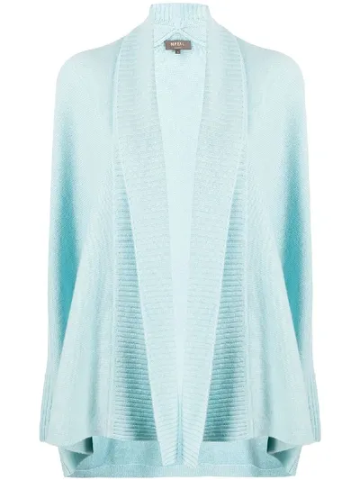 N•peal Shawl Collar Cashmere Cardigan In Blue