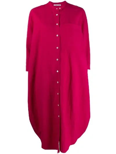 Stefano Mortari Oversized Shirt Dress In Pink