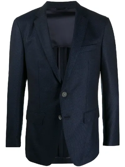 Hugo Boss Single Breasted Blazer In Blue