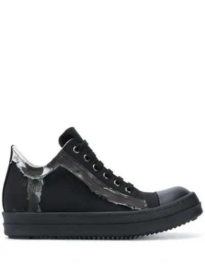 Rick Owens Drkshdw Raw Edge Sneakers In Black