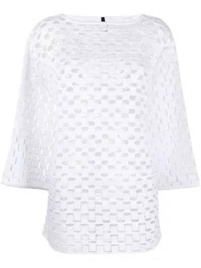 Pierantoniogaspari Open Knit Jumper In White