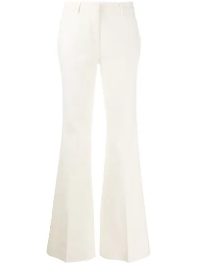 Brag-wette Wide-leg Tailored Trousers In Neutrals