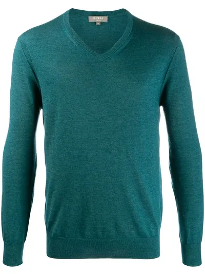 N•peal The Conduit Fine-knit Jumper In Green