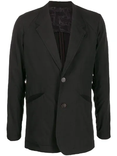 Devoa Slouchy Blazer Jacket In Black