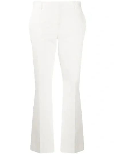 L'autre Chose Slim-fit Trousers In White