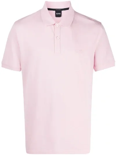 Hugo Boss Pallas Polo Shirt In Pink