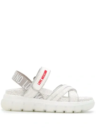 Love Moschino Chunky Sole Sandals In White