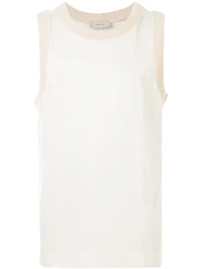 Cerruti 1881 Cotton Tank Top In White