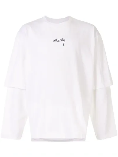 Off Duty Lyde Long Sleeved T-shirt In White